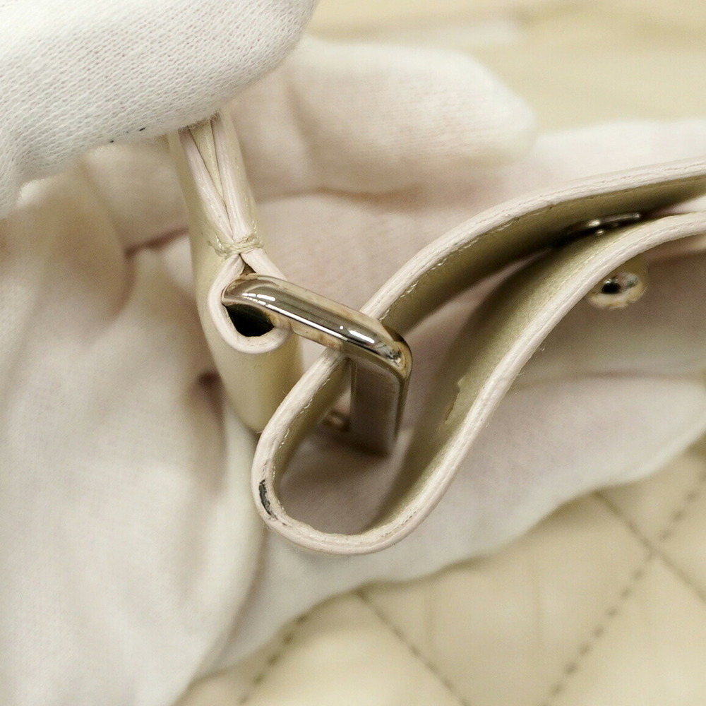 Chanel White Leather Backpack - image 7